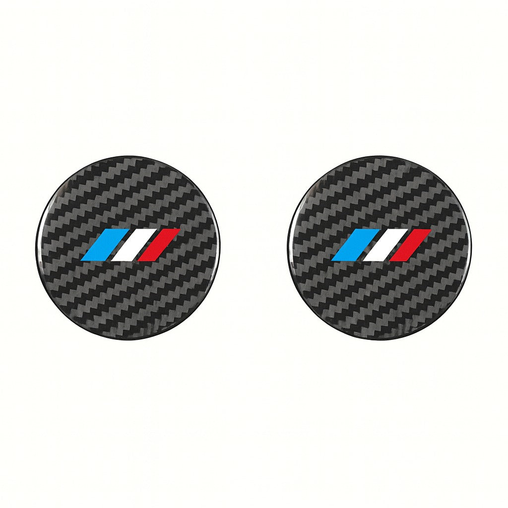 BMW M Carbon Fiber Cup Holder Coasters – 2pcs