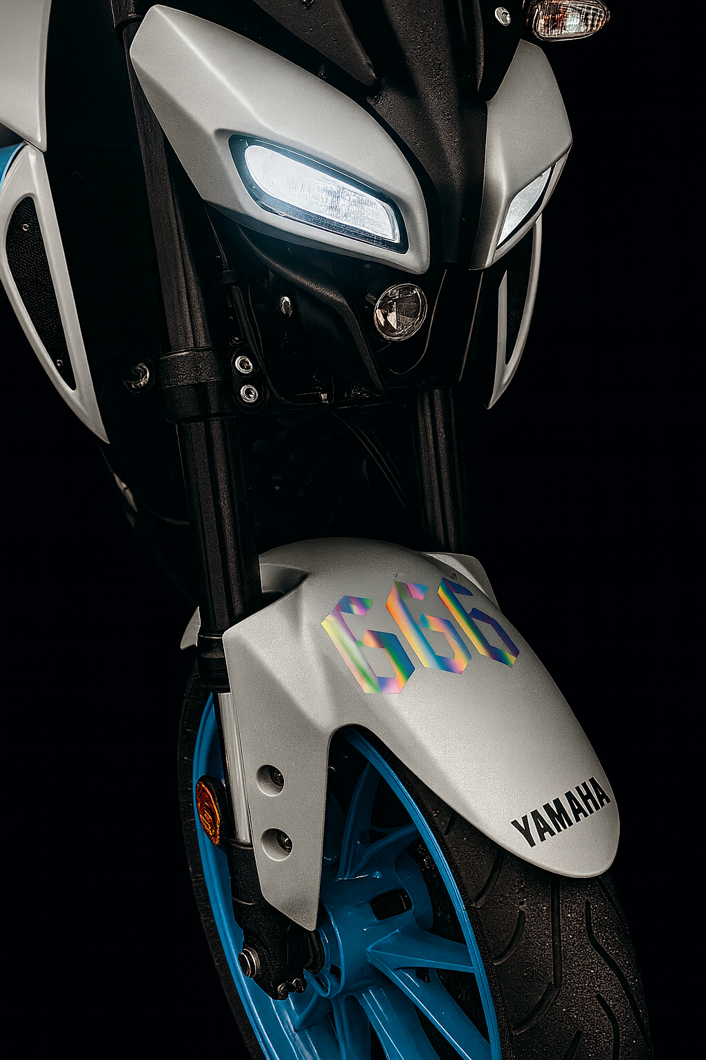 Holographic “666” Motorcycle Tank/Fender Sticker