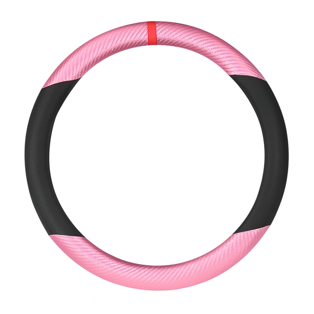 Pink & Black Steering Wheel Cover – Sport Grip