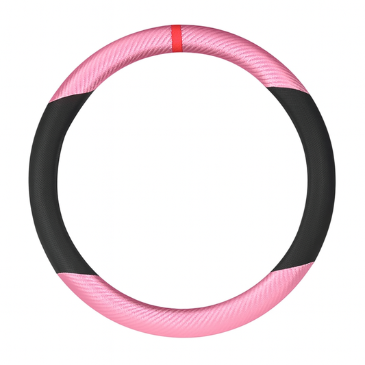 Pink & Black Steering Wheel Cover – Sport Grip